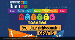 Desktop Screenshot of musikschule-raab.de